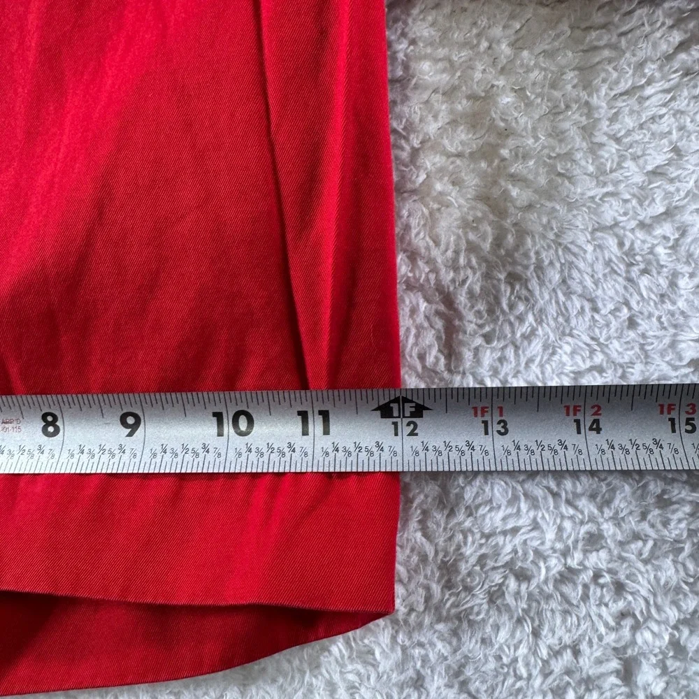 Y2K Polo Ralph Lauren Solid Red Chino Shorts Men's Size 34 Waist 10